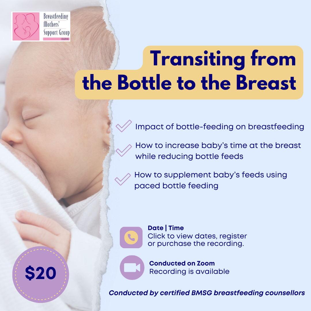 BMSG Mini-Workshop – Transiting from the Bottle to the Breast